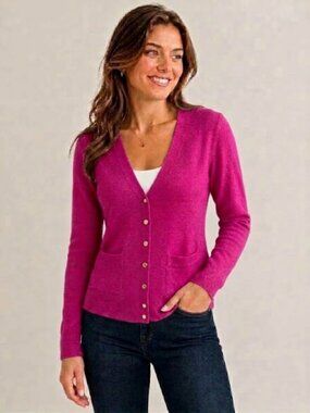 J. Crew Rhinestone Button Down Alpaca Merino Wool Blend Cardigan L
